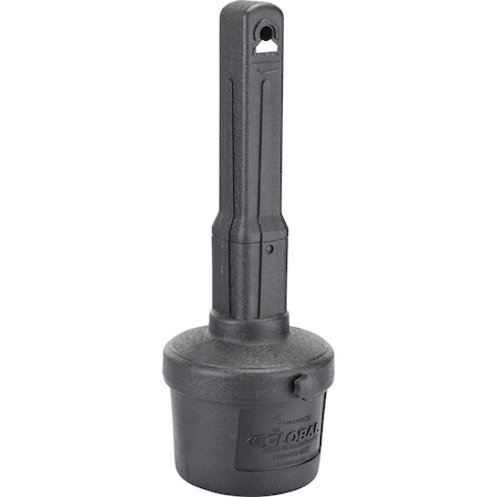 Global Industrial Black Outdoor Ashtray, 1-1/2 Gallon 261391BK